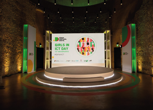 Palco do Girls in ICT Day