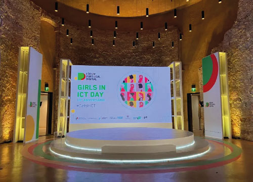 Palco do Girls in ICT Day